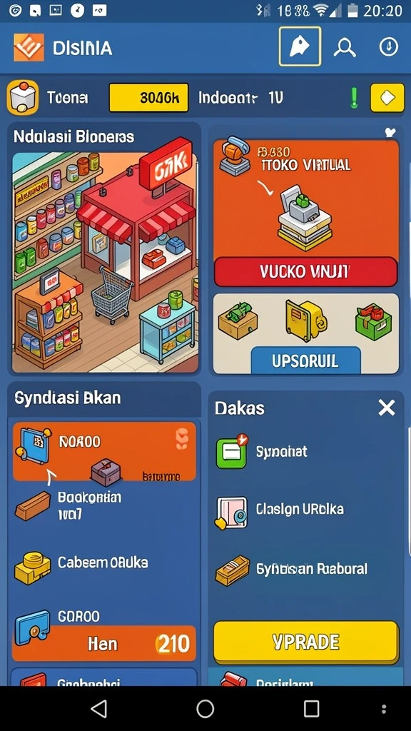 Sistem peningkatan karakter yang menarik dan strategis.