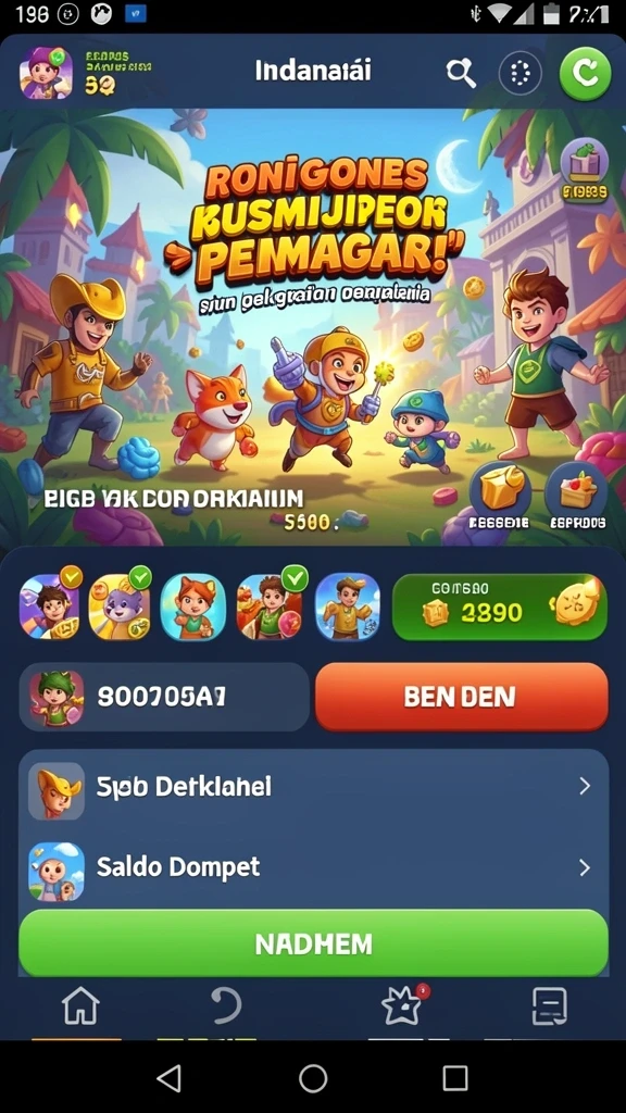 Tampilan antarmuka yang intuitif dan menarik.
