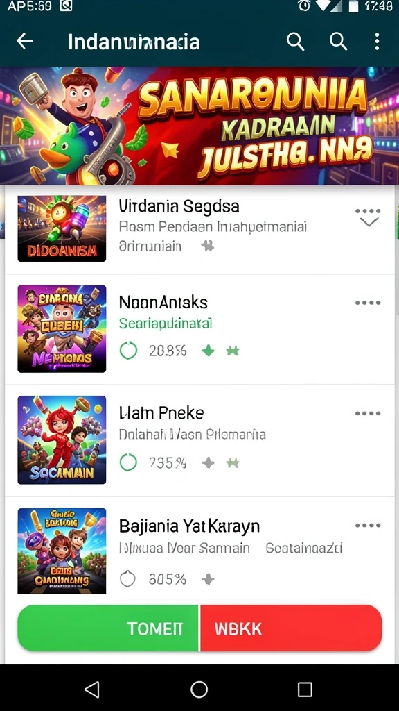 Tampilan antarmuka aplikasi yang menarik dan mudah dinavigasi.