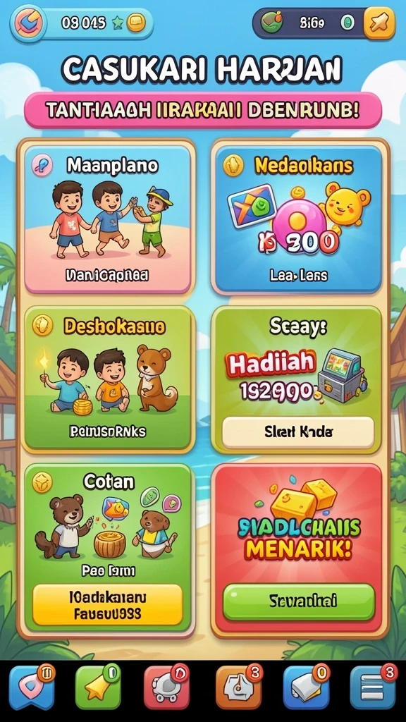 Tampilan grafis yang menawan dalam game.