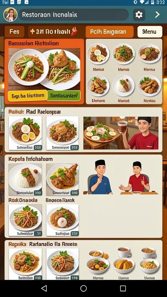 Tampilan antarmuka yang menarik dan mudah dipahami.