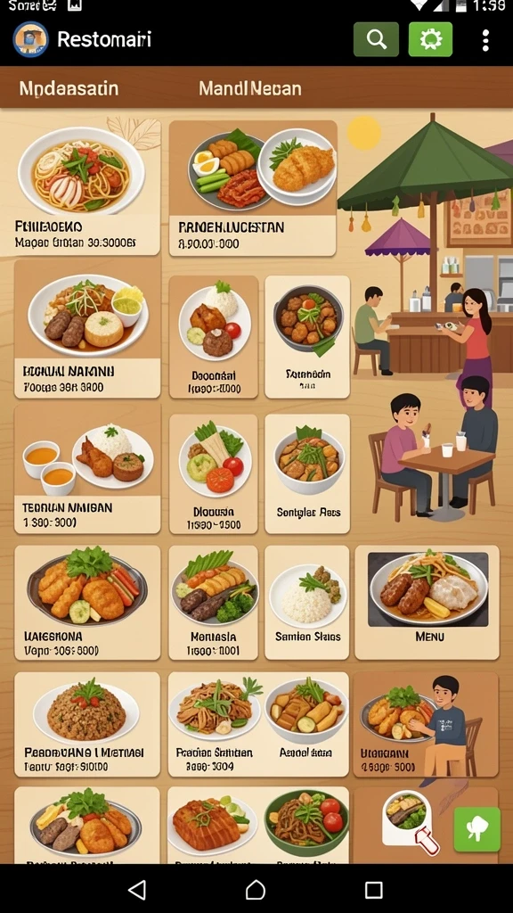 Tampilan antarmuka pengguna yang menarik dan mudah digunakan.