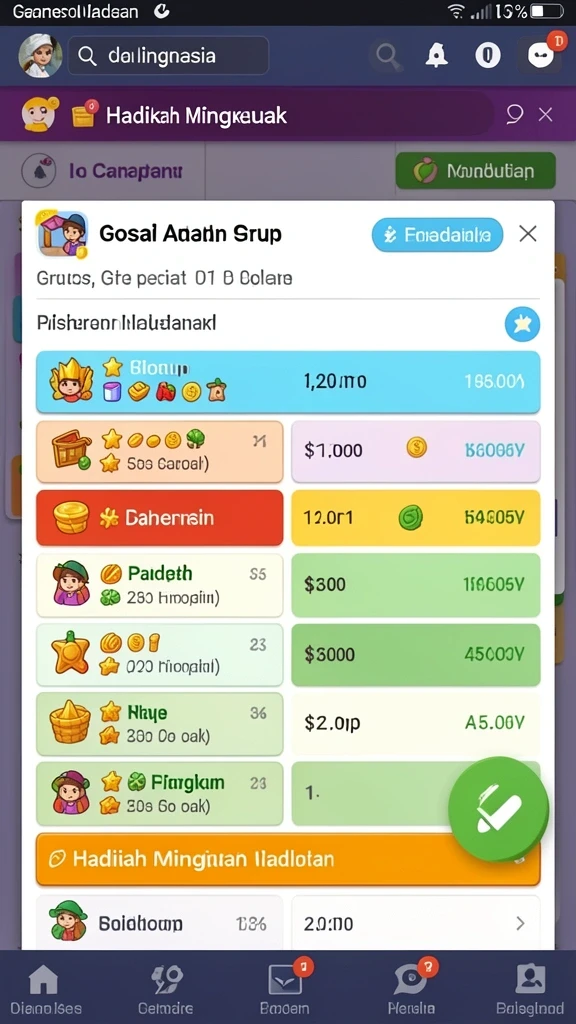 Riwayat transaksi yang jelas dan mudah diakses.