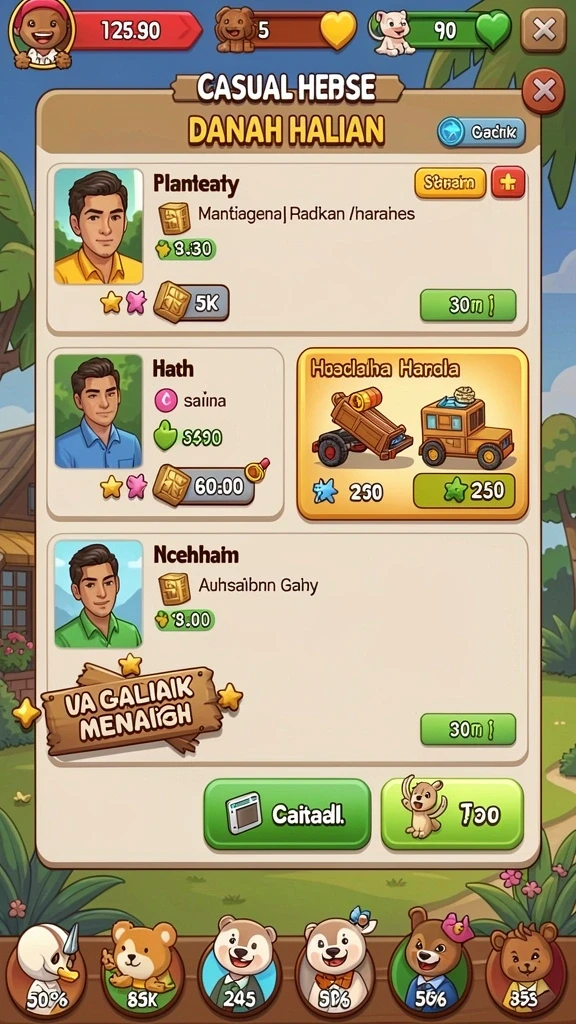 Contoh gameplay saat berkompetisi di turnamen.