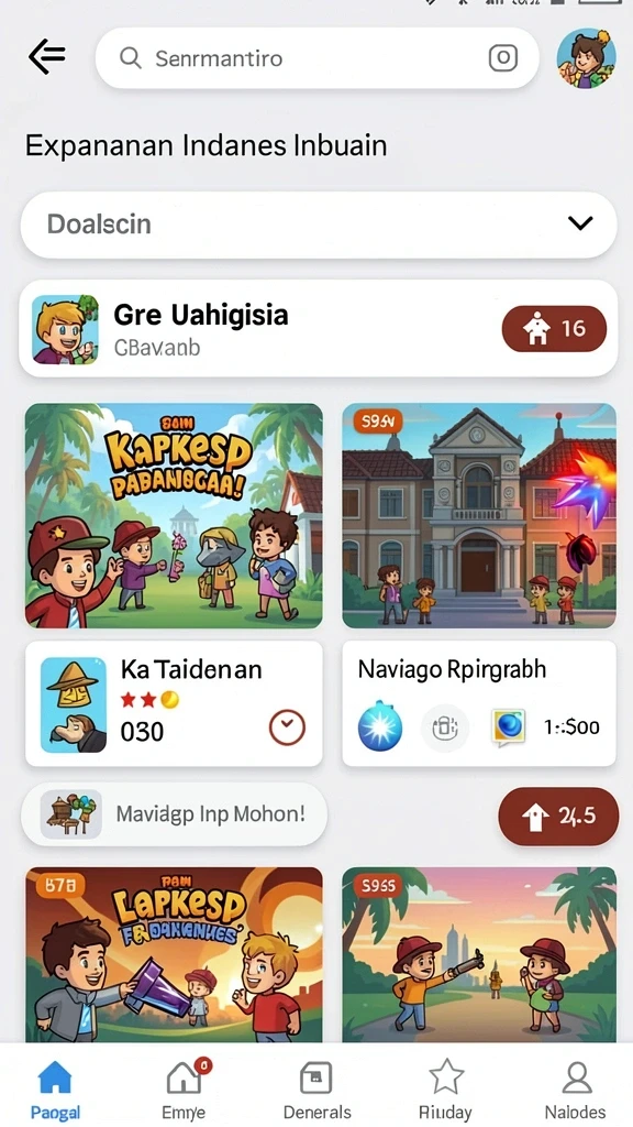 Visual karakter yang beragam dan menarik.
