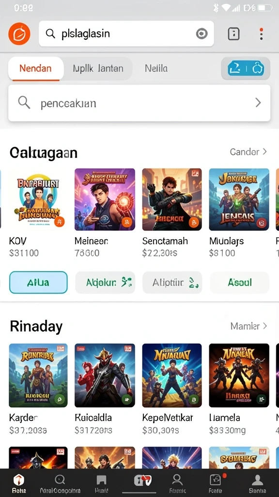 Tampilan antarmuka yang intuitif dan menarik.