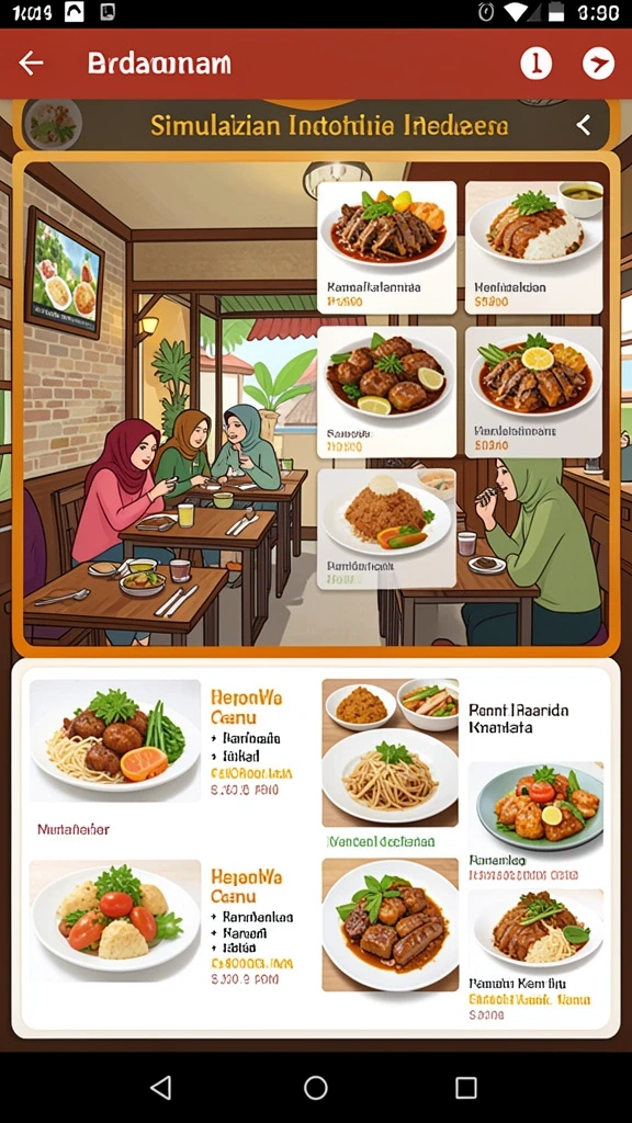 Tampilan antarmuka yang menarik dan user-friendly.