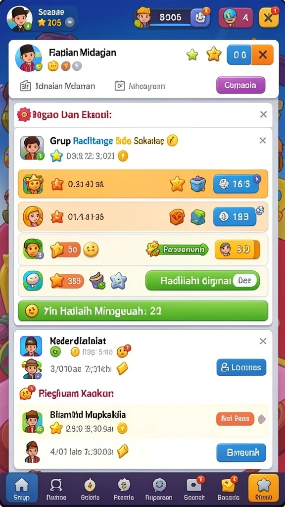 Tangkapan layar mode permainan baru yang menarik.