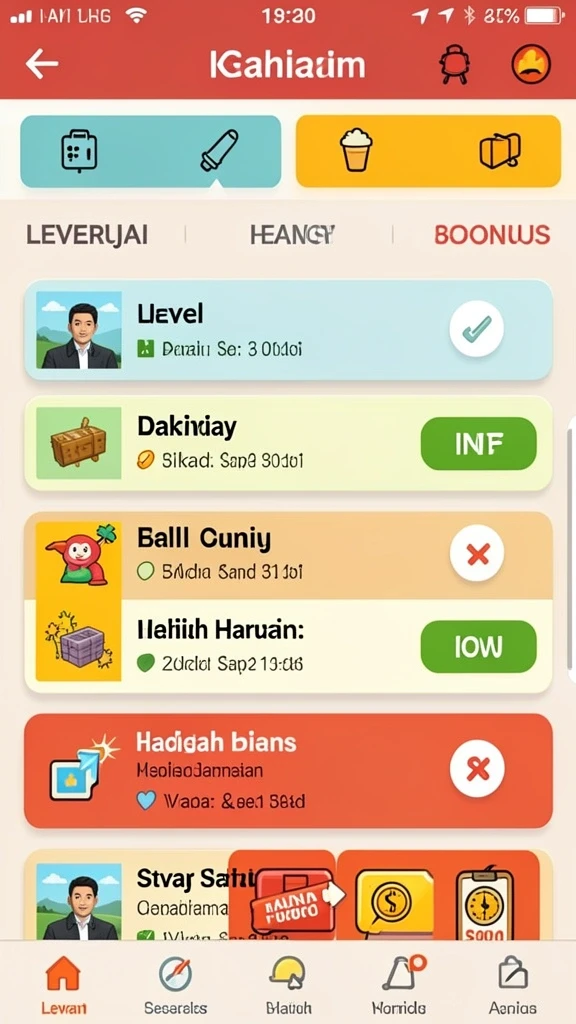 Tangkapan layar dengan karakter utama yang sedang beraksi.