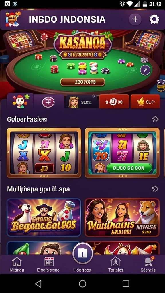 Tangkapan layar dari antarmuka interaksi sosial di dalam game.