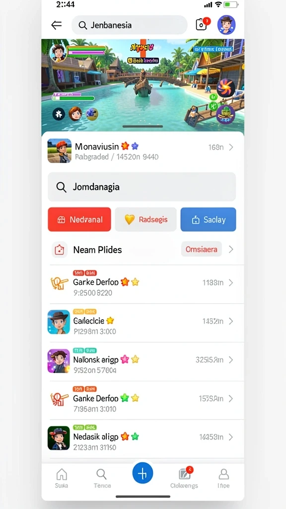 Screenshot memperlihatkan berbagai item yang dapat digunakan oleh pemain.