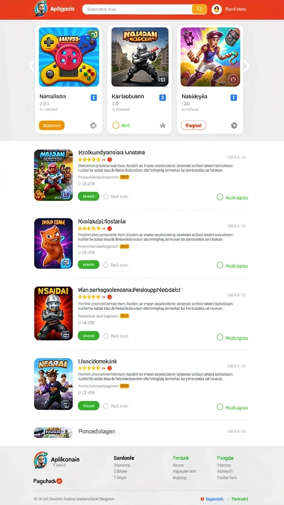 Tampilan awal game yang menarik perhatian.