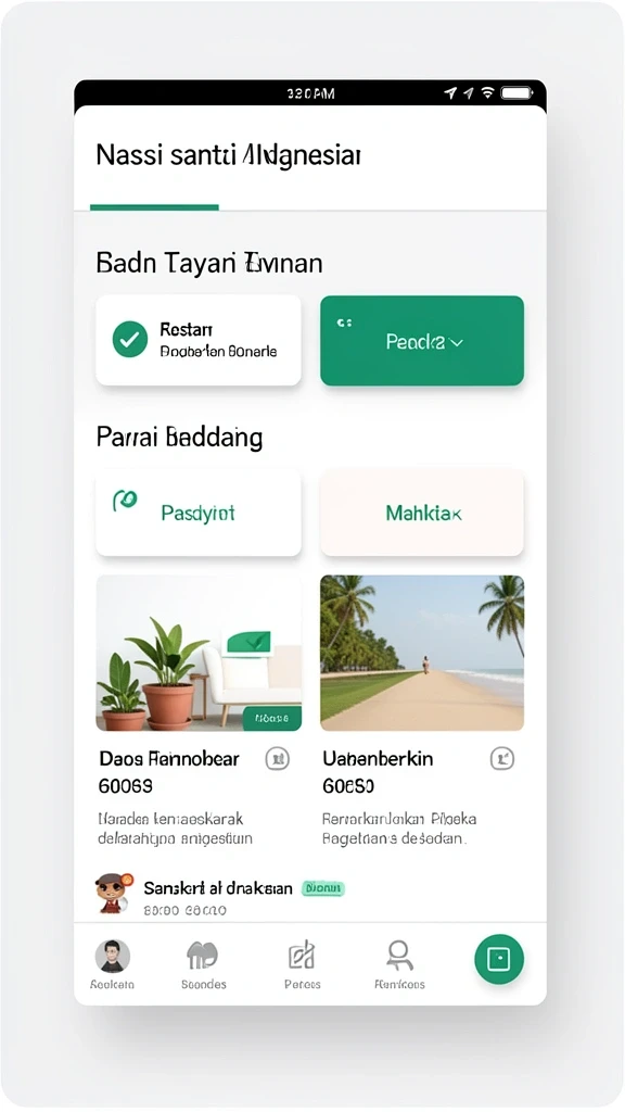 Menu pilihan karakter yang beragam dan unik.