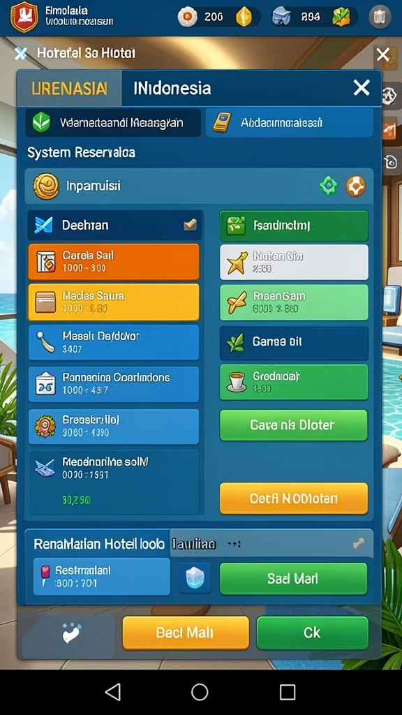 Banyak pilihan permainan dengan berbagai level kesulitan.