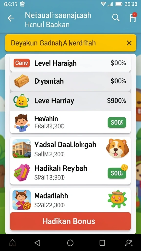 Grafik yang penuh warna dan memikat.