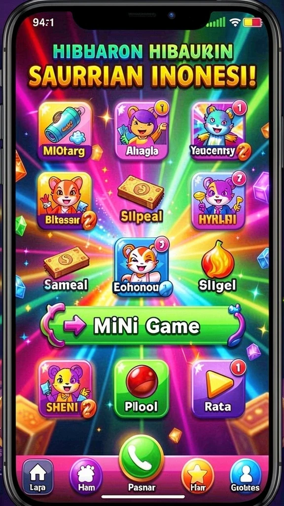 Gameplay yang menarik dengan berbagai tema slot.