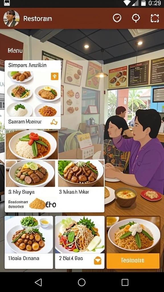 Tampilan antarmuka pengguna yang menarik dan mudah dinavigasi.