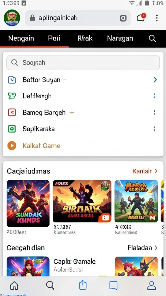 Screenshot menunjukkan tampilan awal yang menarik dari QQNUSA.
