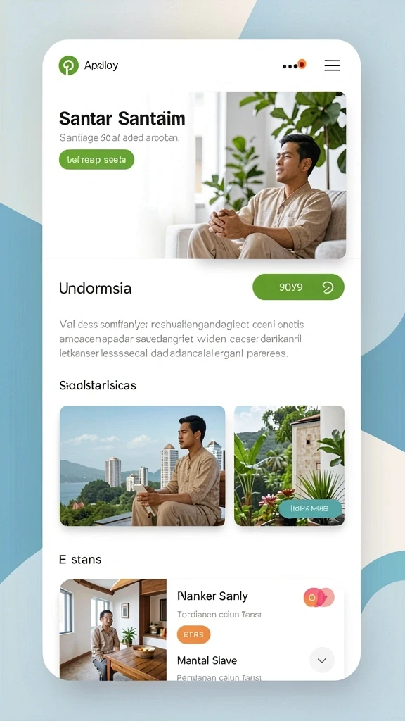 Tampilan awal yang menarik dan penuh warna.