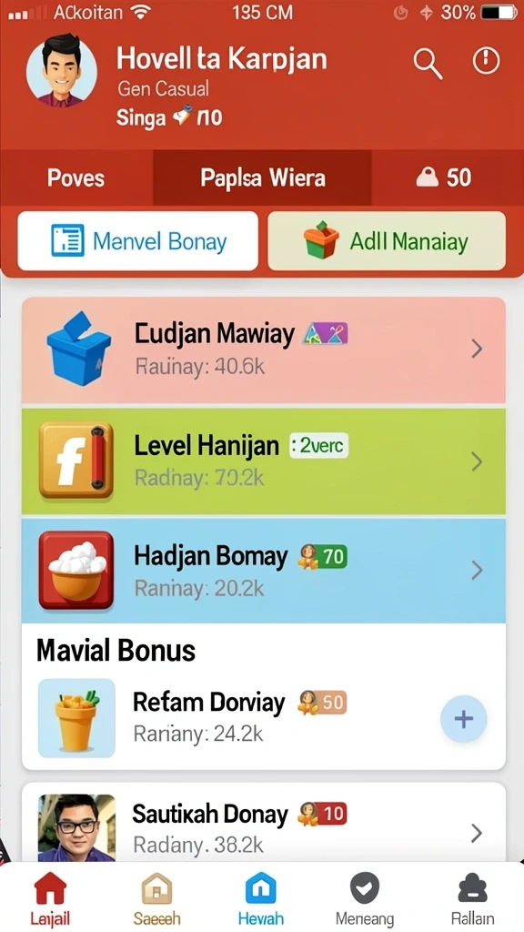 Tampilan antarmuka yang user-friendly.