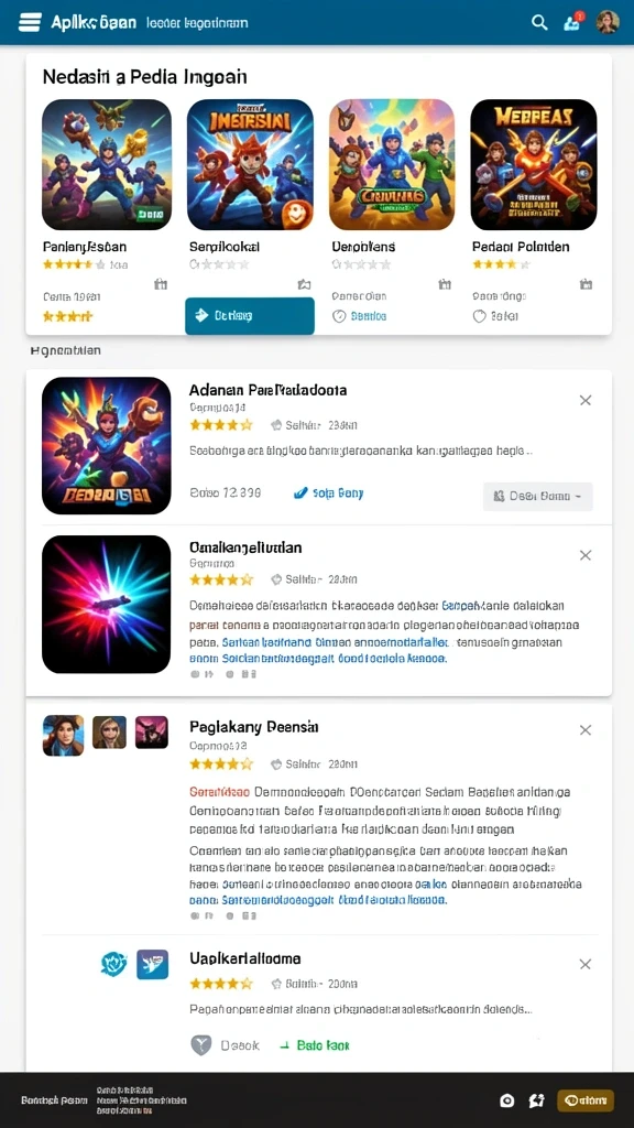 Tampilan antarmuka yang menarik dan intuitif.