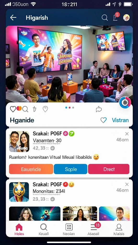 Fitur interaktif yang memungkinkan multiplayer.