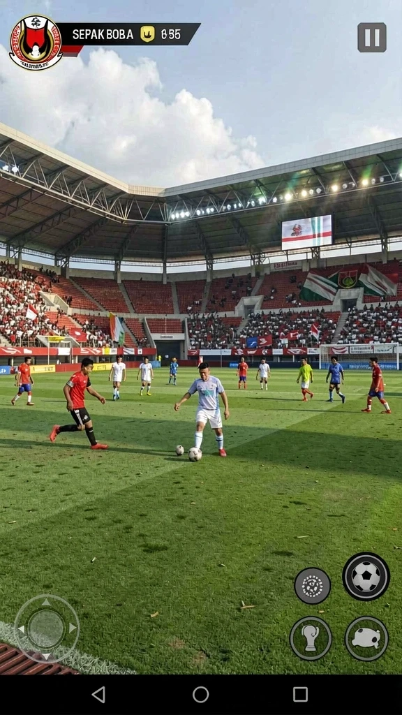Tampilan awal game yang menarik dan penuh warna.