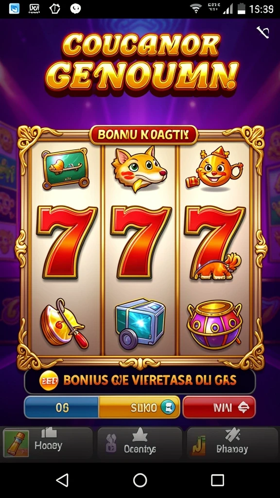 Tampilan awal game V07 yang menarik.