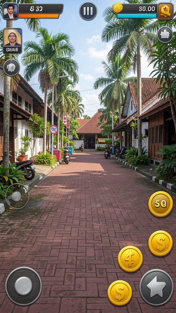 Arena pertandingan yang beragam dan menantang.