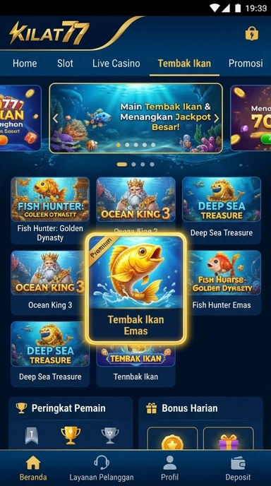 kilat77 — menu pengaturan